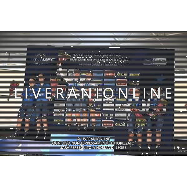 16-02-2025 European Championships Elite Women Track; Giornata 05; 2025, Olanda; 2025, Italia; 2025, France; Van Belle, Lisa; Van Der Duin, Maike; Guazzini, Vittoria; Consonni, Chiara; Berteau, Victoire; Borras, Marion; Zolder Velodromo; ©SIROTTI - AGENZIA ALDO LIVERANI SAS