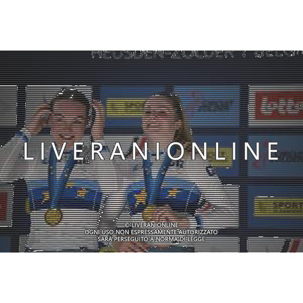 16-02-2025 European Championships Elite Women Track; Giornata 05; 2025, Olanda; Van Belle, Lisa; Van Der Duin, Maike; Zolder Velodromo; ©SIROTTI - AGENZIA ALDO LIVERANI SAS