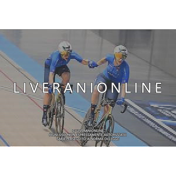 16-02-2025 European Championships Elite Women Track; Giornata 05; 2025, Italia; Guazzini, Vittoria; Consonni, Chiara; Zolder Velodromo; ©SIROTTI - AGENZIA ALDO LIVERANI SAS