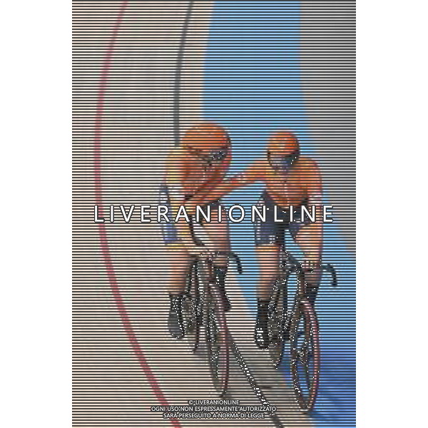 16-02-2025 European Championships Elite Women Track; Giornata 05; 2025, Olanda; Van Belle, Lisa; Van Der Duin, Maike; Zolder Velodromo; ©SIROTTI - AGENZIA ALDO LIVERANI SAS
