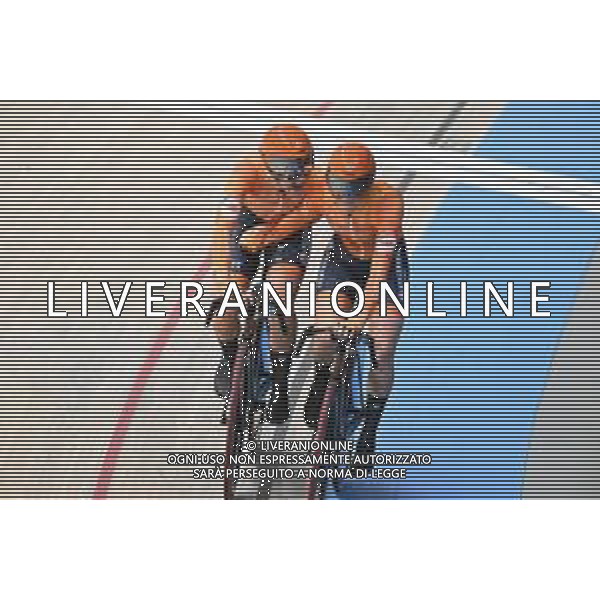 16-02-2025 European Championships Elite Women Track; Giornata 05; 2025, Olanda; Van Belle, Lisa; Van Der Duin, Maike; Zolder Velodromo; ©SIROTTI - AGENZIA ALDO LIVERANI SAS