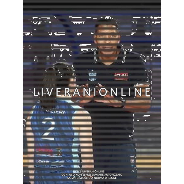 IMOLA 16 02 2025 PLAY OUT CLAI IMOLA PALLAVOLO-OFFANENGO 3-2 SERIE A2 NELLA FOTO ALLENATORE CLAI IMOLA PALLAVOLO SPEEK ODELVYS CON RIZIERI EMMA FOTO GIANNI SANNA-AG ALDO LIVERANI SAS