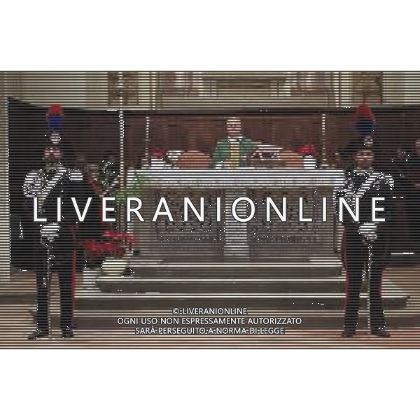 IMOLA 17 02 2025 COMMEMORAZIONE PER capitano dell\'Arma dei Carabinieri GIUSEPPE PULICARI insignito di medaglia d\'oro al valor militare alla memoria. NELLA FOTO SANTA MESSA DON PIERPAOLO PASINI FOTO GIANNI SANNA-AG ALDO LIVERANI SAS