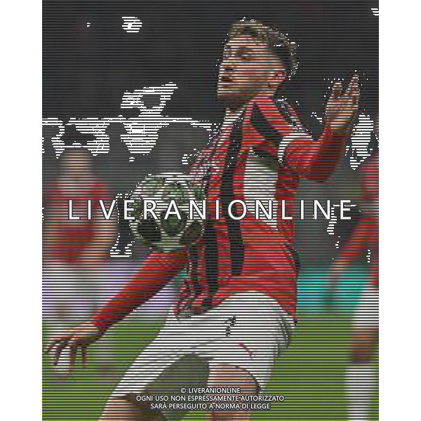Milan vs Feyenoord nella foto Santiago Gimenez (Milan) Milano 18-02-2025 Stadio Giuseppe Meazza - San Siro UEFA Champions League playoff gara di ritorno foto Roberto Garavaglia/Agenzia Aldo Liverani sas