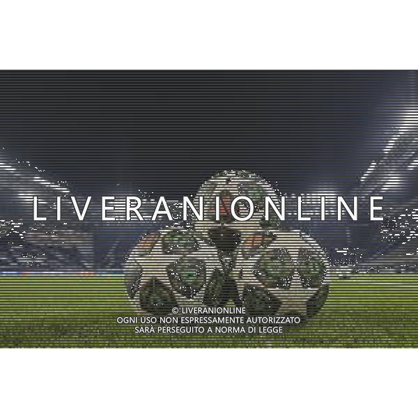 Palloni - ball of the match during Atalanta BC vs Club Brugge, Knockout phase play-offs of Chanpions League 2024-25 2°leg, game at Gewiss stadium in Bergamo (BG), Italy, on February 18, 2025. (Photo by Davide Casentini)- AGENZIA ALDO LIVERANI SAS
