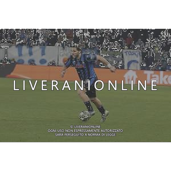 Sead Kolasinac of Atalanta BC play the ball during Atalanta BC vs Club Brugge, Knockout phase play-offs of Chanpions League 2024-25 2°leg, game at Gewiss stadium in Bergamo (BG), Italy, on February 18, 2025. (Photo by Davide Casentini)- AGENZIA ALDO LIVERANI SAS