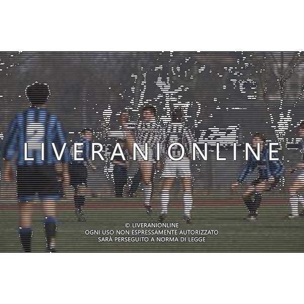 DIA - RETROSPETTIVA ALESSANDRO BEDIN CALCIATORE NELLA FOTO ALESSANDRO BEDIN CON LA MAGLIA DELLA JUVENTUS CALCIO PRIMAVERA NELL’ANNO 1992-1993 ©DFP - AGENZIA ALDO LIVERANI SAS