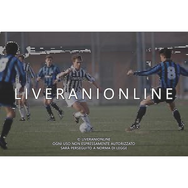 DIA - RETROSPETTIVA ALESSANDRO BEDIN CALCIATORE NELLA FOTO ALESSANDRO BEDIN CON LA MAGLIA DELLA JUVENTUS CALCIO PRIMAVERA NELL’ANNO 1992-1993 ©DFP - AGENZIA ALDO LIVERANI SAS