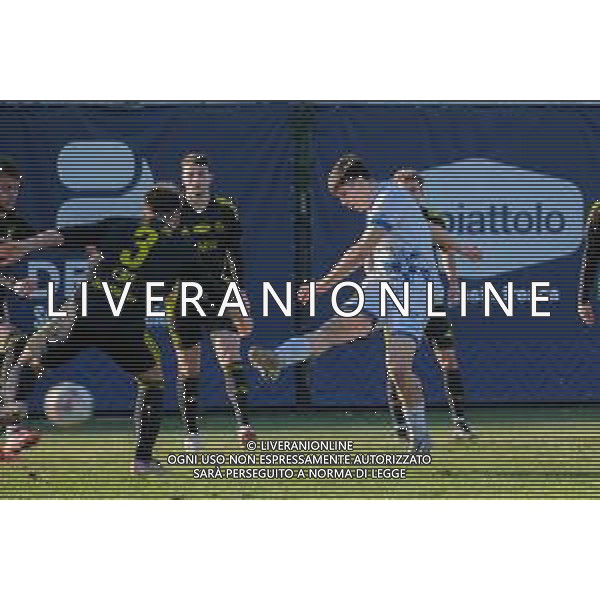 Giammaria Fiorin del ChievoVerona autore del secondo gol Varesina vs ChievoVerona Venegono Superiore 29-01-2025 Varesina Stadium Venticinquesima giornata campionato Serie D girone B foto Ricky Monteiro Martins/Agenzia Liverani sas- AGENZIA ALDO LIVERANI SAS