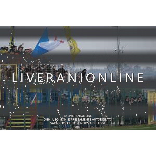 Tifosi del ChievoVerona ChievoVerona vs Ospitaletto Verona 16-02-2025 Stadio Comunale Sona Ventottesima giornata campionato Serie D foto Ricky Monteiro Martins/Agenzia Liverani sas- AGENZIA ALDO LIVERANI SAS