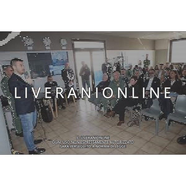 LUGO AEREOPORTO FRANCESCO BARACCA 21 02 2025 "CORSO DI CULTURA AEREONATICA A FAVORE DELLE SCUOLE SUPERIORI DI IMOLA E LUGO"ORGANIZZATO DA STATO MAGGIORE DELL\'AEREONAUTICA NELLA FOTO SINDACO DI IMOLA MARCO PANIERI FOTO GIANNI SANNA-AG ALDO LIVERANI SAS