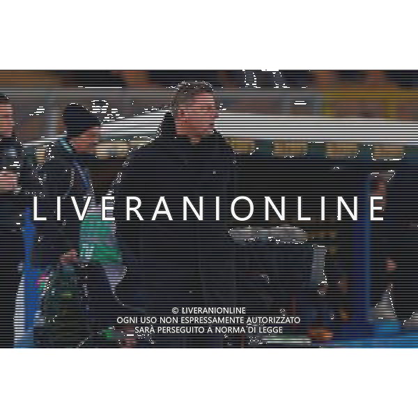 TVEM February 21, 2025 Lecce, Italy - US Lecce vs Udinese Calcio - Italian soccer serie A 2024/25 - Via Del Mare Stadium. In the pic: coach Kosta Runjaic of Udinese Calcio foto emmanuele mastrodonato-ag aldo liverani sas