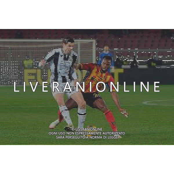 TVEM February 21, 2025 Lecce, Italy - US Lecce vs Udinese Calcio - Italian soccer serie A 2024/25 - Via Del Mare Stadium. In the pic: Jurgen Ekkelenkamp of Udinese Calcio in action against Lassana Coulibaly of US Lecce foto emmanuele mastrodonato-ag aldo liverani sas