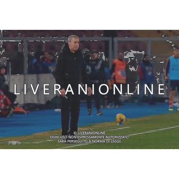 TVEM February 21, 2025 Lecce, Italy - US Lecce vs Udinese Calcio - Italian soccer serie A 2024/25 - Via Del Mare Stadium. In the pic: coach Marco Giampaolo of US Lecce foto emmanuele mastrodonato-ag aldo liverani sas