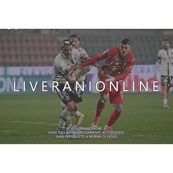 TVRG Cremonese vs Cesena nella foto Giuseppe Prestia (Cesena) e Marco Nasti (Cremonese) Cremona 22-02-2025 Stadio Giovanni Zini Campionato Serie BKT - 27a giornata foto Roberto Garavaglia/Agenzia Aldo Liverani sas