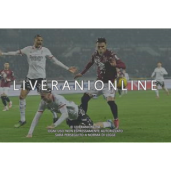 Torino 22.02.25 Stadio Grande Torino @Manuela Viganti/Ag. Aldo Liverani sas Torino vs Milan Campionato Calcio Serie A Enilive 2024/2025 26a giornata Nella foto: Eljif Elmas-Santiago Gimenez ©Viganti - AG ALDO LIVERANI SAS