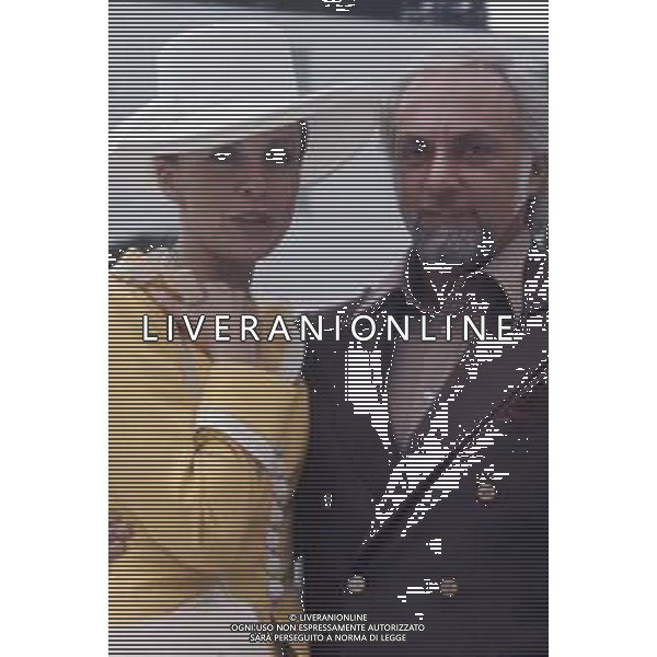 DIAP-RETROSPETTIVA CLAIRE BLOOM ATTRICE NELLA FOTO CLAIRE BLOOM CON HILLARD HELKINS ARCH.GIOVANNI LIVERANI -AG ALDO LIVERANI SAS