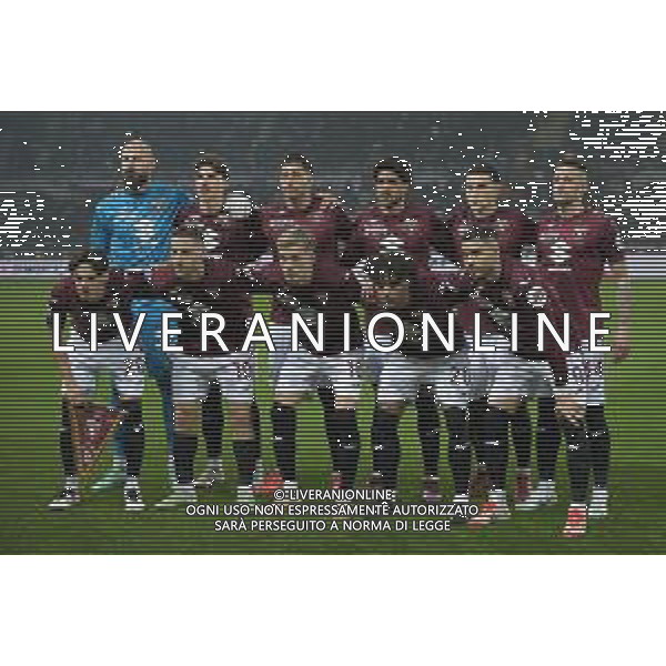 Torino 22.02.25 Stadio Grande Torino @Manuela Viganti/Ag. Aldo Liverani sas Torino vs Milan Campionato Calcio Serie A Enilive 2024/2025 26a giornata Nella foto: la formazione del torino da sx verso dx: vanja milinkovic savic, cesare casadei, guillermo maripan, saul coco, eljif elmas, cristiano biraghi, samuele ricci, nikola vlasic, marcus pedersen, valentino lazaro, antonio sanabria