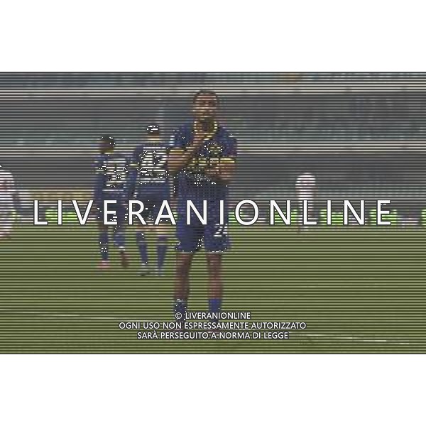 Antoine Bernede of Hellas Verona FC celebrates after scoring during Hellas Verona FC vs ACF Fiorentina, 26° Serie A Enilive 2024-25 game at Marcantonio Bentegodi stadium in Verona (VR), Italy, on February 23, 2025. (Photo by Davide Casentini)- AGENZIA ALDO LIVERANI SAS