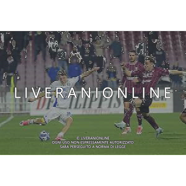 23 02 2025 - Salerno. Stadio Arechi. Campionato Serie B. Salernitana-Frosinone Nella foto tjas begic, federico zuccon Foto Giuseppe Cuozzo/Agenzia Liverani- AGENZIA ALDO LIVERANI SAS