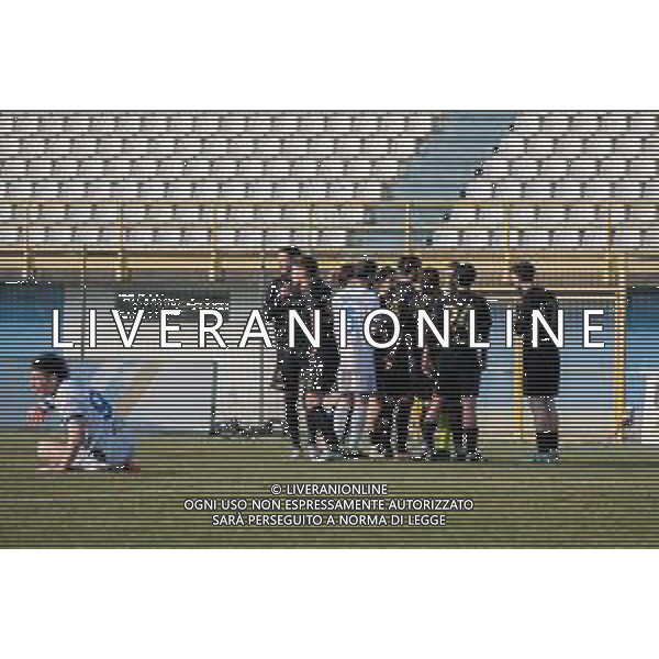 I giocatori della Pro Sesto a protesta da arbitro Giuseppe Merlino direttore di gara dopo l’assegnazione del calcio di rigore Pro Sesto vs ChievoVerona Sesto San Giovanni 23-02-2025 Stadio Ernesto Breda Ventinovesima giornata campionato Serie D foto Ricky Monteiro Martins/Agenzia Liverani sas- AGENZIA ALDO LIVERANI SAS