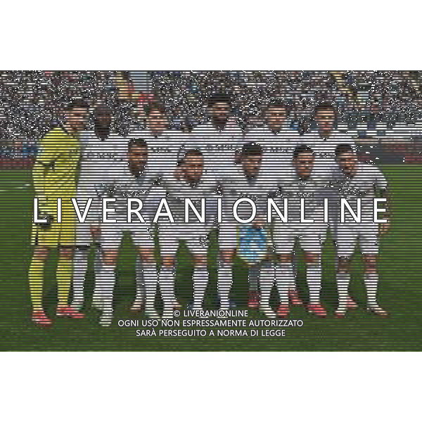 TVRG Como vs Napoli nella foto formazione Napoli, in piedi da SX Alex Meret, Romelu Lukaku, Scott Francis McTominay, Philip Billing, Alessandro Buongiorno e Amir Rrahmani; in basso da SX Leonardo Spinazzola, Stanislav Lobotka, Giovanni Di Lorenzo, Giacomo Raspadori e Matteo Politano Como 23-02-2025 Stadio Giuseppe Sinigaglia Campionato Serie A Enilive - 26a giornata foto Roberto Garavaglia/Agenzia Aldo Liverani sas