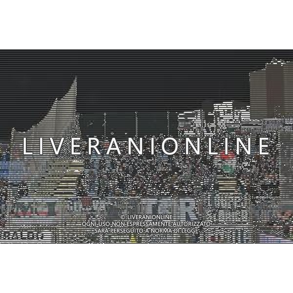 23-2-2025. Cagliari calcio-Juventus F.C., 26° giornata Serie A calcio Italia 2024/2025, stadio Unipol Domus Cagliari. Foto Salvatore Moi/Agenzia Aldo Liverani s.as. Nella foto: Tifosi Juventus nel settore ospiti dello stadio Unipol Domus. ©MOI SALVATORE - AGENZIA ALDO LIVERANI SAS
