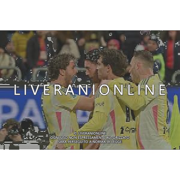 23-2-2025. Cagliari calcio-Juventus F.C., 26° giornata Serie A calcio Italia 2024/20255, stadio Unipol Domus Cagliari. Foto Salvatore Moi/Agenzia Aldo Liverani s.as. Nella foto: Gol ed esultanza Juventus contro Cagliari in trasferta allo stadio Unipol Domus. Segna: Dusan Vlahovic Juventus ©MOI SALVATORE - AGENZIA ALDO LIVERANI SAS