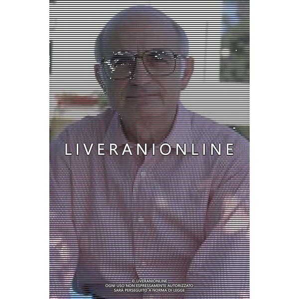 DIAP-RETROSPETTIVA ANTONIO LUBRANO GIORNALISTA E CONDUTTORE TELEVISIVO NELLA FOTO ANTONIO LUBRANO NELL\'ANNO 1989 AG ALDO LIVERANI SAS