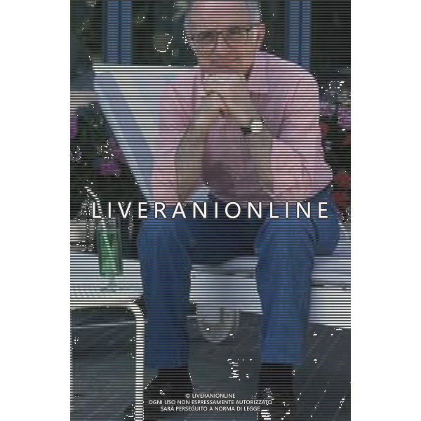 DIAP-RETROSPETTIVA ANTONIO LUBRANO GIORNALISTA E CONDUTTORE TELEVISIVO NELLA FOTO ANTONIO LUBRANO NELL\'ANNO 1989 AG ALDO LIVERANI SAS