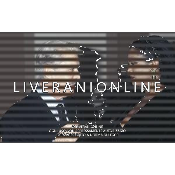 DIAP-RETROSPETTIVA ZEUDI ARAYA ATTRICE NELLA FOTO ZEUDI ARAYA NELL\'ANNO 1990 CON FRANCO CRISTALDI AG ALDO LIVERANI SAS 