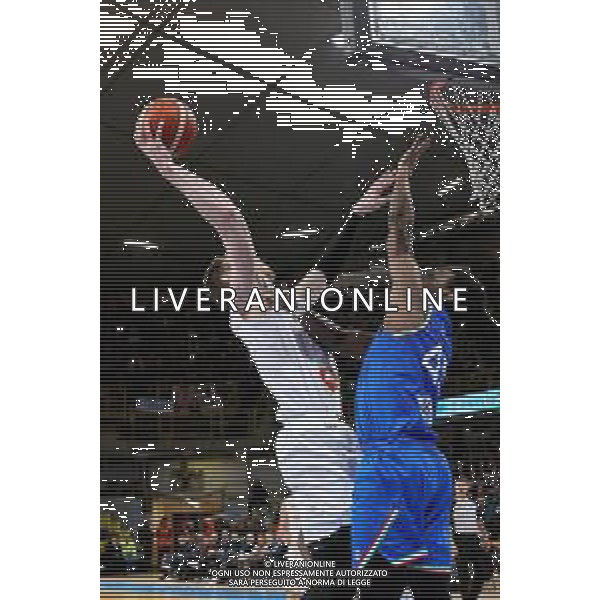Reggio Calabria 23/02/2025 PalaCalafiore. Qualificazioni EuroBasket 2025 Italia vs Ungheria. In foto Keller Ungheria e Akele Italia Foto Pasquale Garreffa/Agenzia Liverani Sas AGENZIA ALDO LIVERANI SAS