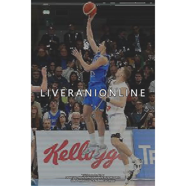 Reggio Calabria 23/02/2025 PalaCalafiore. Qualificazioni EuroBasket 2025 Italia vs Ungheria. In foto Bortolani Italia e Pongo Ungheria Foto Pasquale Garreffa/Agenzia Liverani Sas AGENZIA ALDO LIVERANI SAS