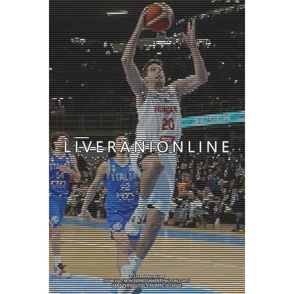 Reggio Calabria 23/02/2025 PalaCalafiore. Qualificazioni EuroBasket 2025 Italia vs Ungheria. In foto Perl Ungheria Foto Pasquale Garreffa/Agenzia Liverani Sas AGENZIA ALDO LIVERANI SAS
