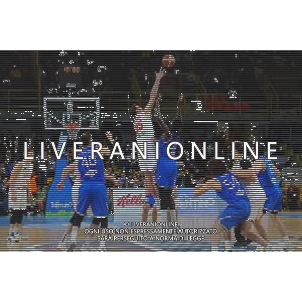 Reggio Calabria 23/02/2025 PalaCalafiore. Qualificazioni EuroBasket 2025 Italia vs Ungheria. In foto Diouf Italia e Reuvers Ungheria Foto Pasquale Garreffa/Agenzia Liverani Sas AGENZIA ALDO LIVERANI SAS