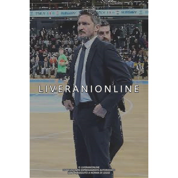 Reggio Calabria 23/02/2025 PalaCalafiore. Qualificazioni EuroBasket 2025 Italia vs Ungheria. In foto il Coach dell\'Italia Gianmarco Pozzecco Foto Pasquale Garreffa/Agenzia Liverani Sas AGENZIA ALDO LIVERANI SAS
