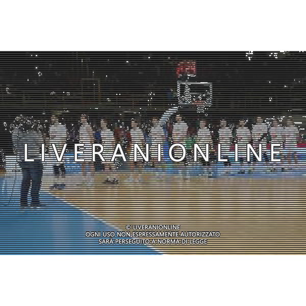 Reggio Calabria 23/02/2025 PalaCalafiore. Qualificazioni EuroBasket 2025 Italia vs Ungheria. In foto La Formazione dell\'Ungheria Foto Pasquale Garreffa/Agenzia Liverani Sas AGENZIA ALDO LIVERANI SAS