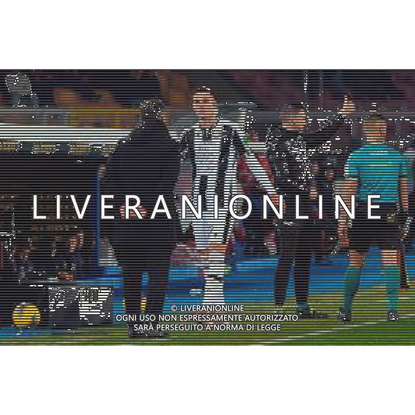 TVEM February 21, 2025 Lecce, Italy - US Lecce vs Udinese Calcio - Italian soccer serie A 2024/25 - Via Del Mare Stadium. In the pic: Lorenzo Lucca of Udinese Calcio and coach Kosta Runjaic of Udinese Calcio foto emmanuele mastrodonato-ag aldo liverani sas