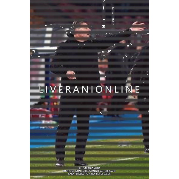 TVEM February 21, 2025 Lecce, Italy - US Lecce vs Udinese Calcio - Italian soccer serie A 2024/25 - Via Del Mare Stadium. In the pic: coach Kosta Runjaic of Udinese Calcio foto emmanuele mastrodonato-ag aldo liverani sas
