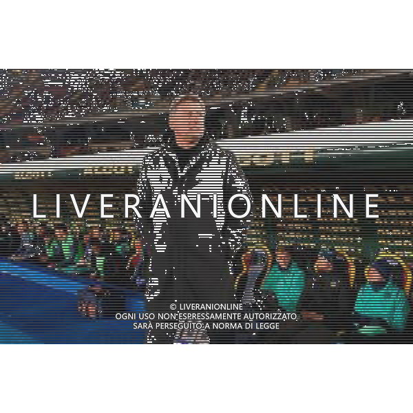 TVEM February 21, 2025 Lecce, Italy - US Lecce vs Udinese Calcio - Italian soccer serie A 2024/25 - Via Del Mare Stadium. In the pic: coach Kosta Runjaic of Udinese Calcio foto emmanuele mastrodonato-ag aldo liverani sas