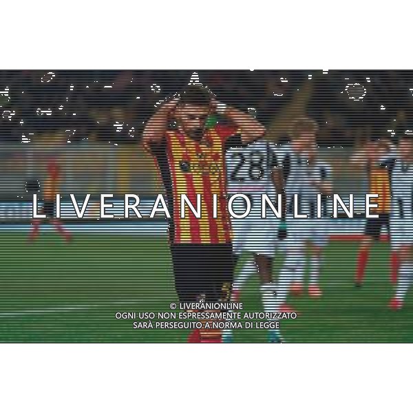 TVEM February 21, 2025 Lecce, Italy - US Lecce vs Udinese Calcio - Italian soccer serie A 2024/25 - Via Del Mare Stadium. In the pic: Santiago Pierotti of US Lecce disappointment foto emmanuele mastrodonato-ag aldo liverani sas
