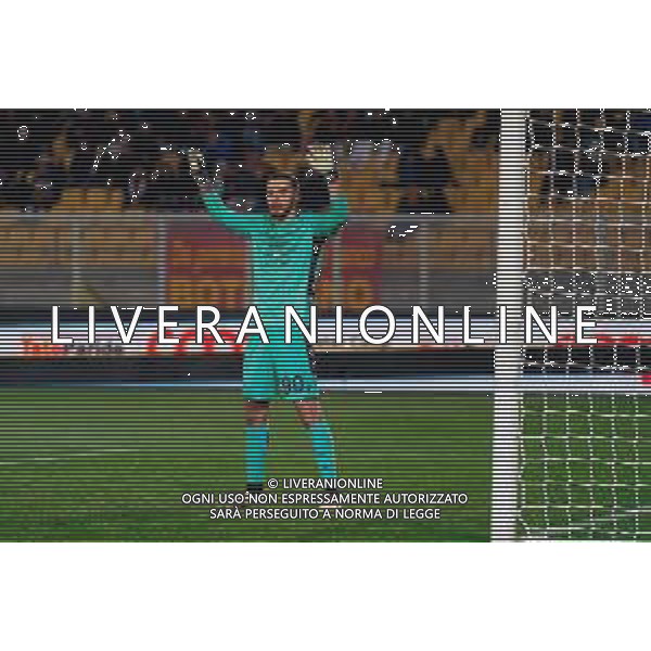 TVEM February 21, 2025 Lecce, Italy - US Lecce vs Udinese Calcio - Italian soccer serie A 2024/25 - Via Del Mare Stadium. In the pic: Razvan Sava of Udinese Calcio foto emmanuele mastrodonato-ag aldo liverani sas