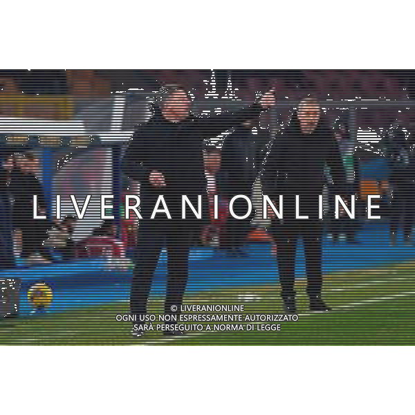 TVEM February 21, 2025 Lecce, Italy - US Lecce vs Udinese Calcio - Italian soccer serie A 2024/25 - Via Del Mare Stadium. In the pic: coach Kosta Runjaic of Udinese Calcio foto emmanuele mastrodonato-ag aldo liverani sas