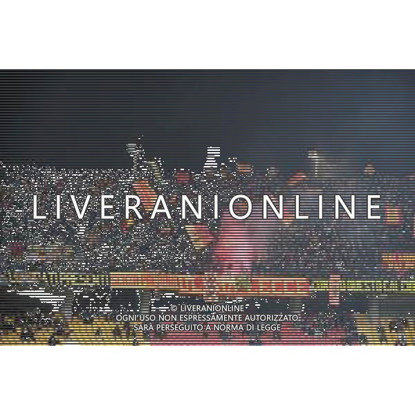 TVEM February 21, 2025 Lecce, Italy - US Lecce vs Udinese Calcio - Italian soccer serie A 2024/25 - Via Del Mare Stadium. In the pic: Supporters of US Lecce foto emmanuele mastrodonato-ag aldo liverani sas