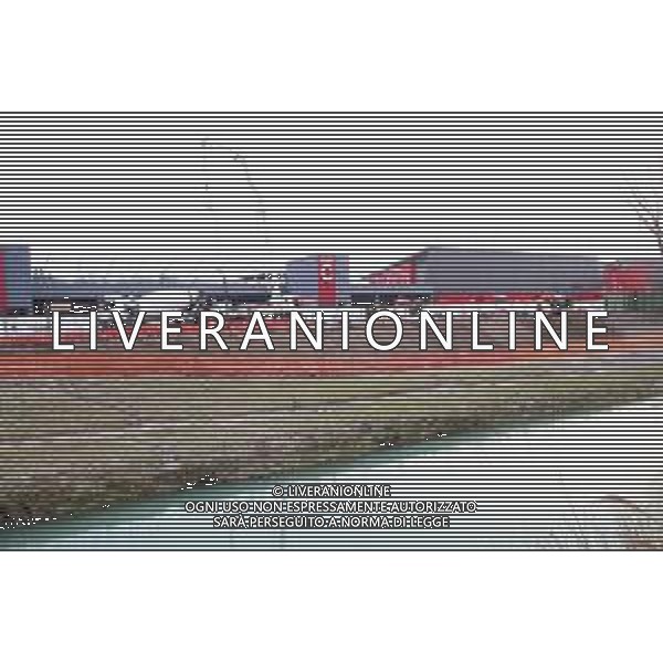 25-02-2025 IMOLA- AUTODROMO DI IMOLA NELLA FOTO LA COSTRUZIONE DI UN MURO AL PADDOCK FOTO GIANNI SANNA-AG ALDO LIVERANI SAS