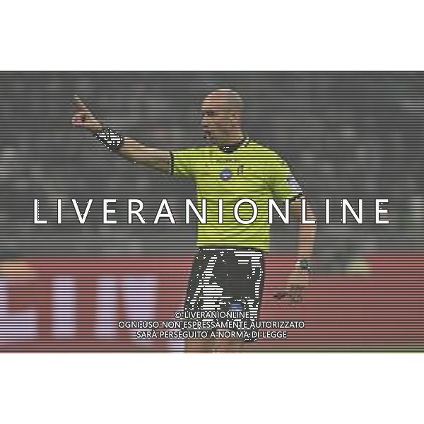 Inter vs Lazio nella foto l\'arbitro Michael Fabbri di Ravenna Milano 25-02-2025 Stadio Giuseppe Meazza - San Siro Coppa Italia Frecciarossa - quarti di finale foto Roberto Garavaglia/Agenzia Aldo Liverani sas- AGENZIA ALDO LIVERANI SAS