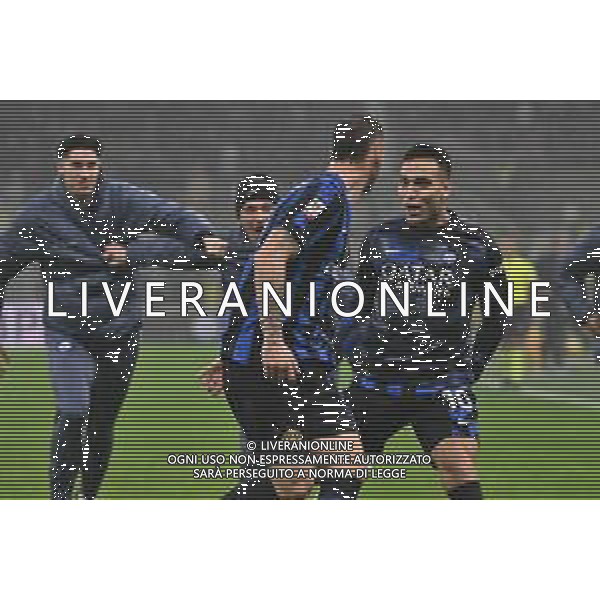 Inter vs Lazio nella foto giocatori Inter esultanza dopo il gol dell\'1 a 0 Marko Arnautovic Milano 25-02-2025 Stadio Giuseppe Meazza - San Siro Coppa Italia Frecciarossa - quarti di finale foto Roberto Garavaglia/Agenzia Aldo Liverani sas- AGENZIA ALDO LIVERANI SAS