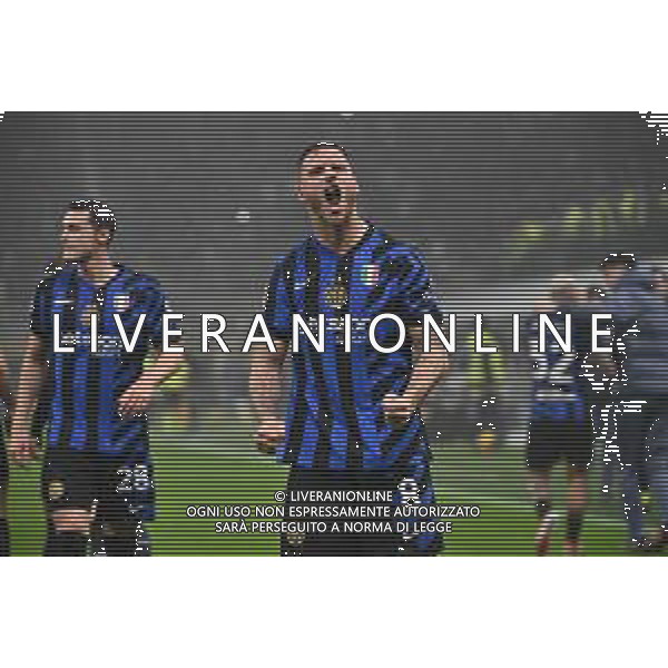 Inter vs Lazio nella foto Marko Arnautovic (Inter) esultanza dopo il gol dell\'1 a 0 Milano 25-02-2025 Stadio Giuseppe Meazza - San Siro Coppa Italia Frecciarossa - quarti di finale foto Roberto Garavaglia/Agenzia Aldo Liverani sas- AGENZIA ALDO LIVERANI SAS