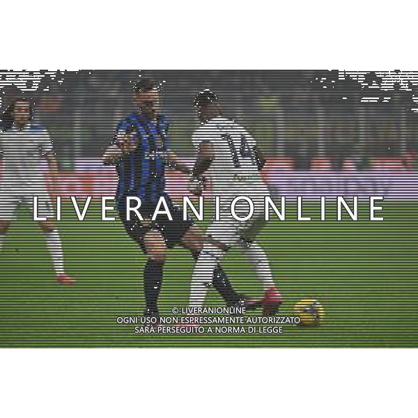 Inter vs Lazio nella foto Marko Arnautovic (Inter) e Tijjani Noslin (Lazio) Milano 25-02-2025 Stadio Giuseppe Meazza - San Siro Coppa Italia Frecciarossa - quarti di finale foto Roberto Garavaglia/Agenzia Aldo Liverani sas- AGENZIA ALDO LIVERANI SAS