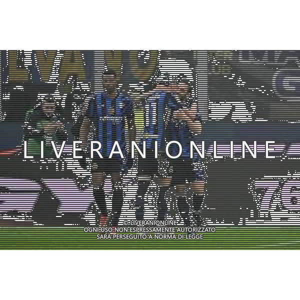 Inter vs Lazio nella foto giocatori Inter esultanza dopo il gol del 2 a 0 Hakan Calhanoglu Milano 25-02-2025 Stadio Giuseppe Meazza - San Siro Coppa Italia Frecciarossa - quarti di finale foto Roberto Garavaglia/Agenzia Aldo Liverani sas- AGENZIA ALDO LIVERANI SAS
